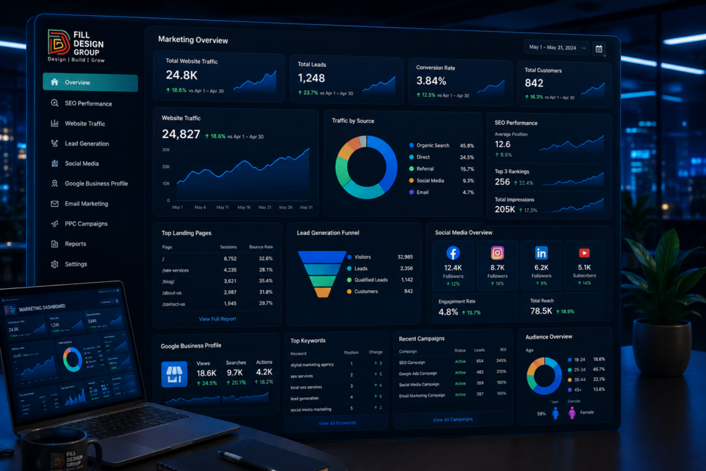 Fill Design Group Dashboard Overview